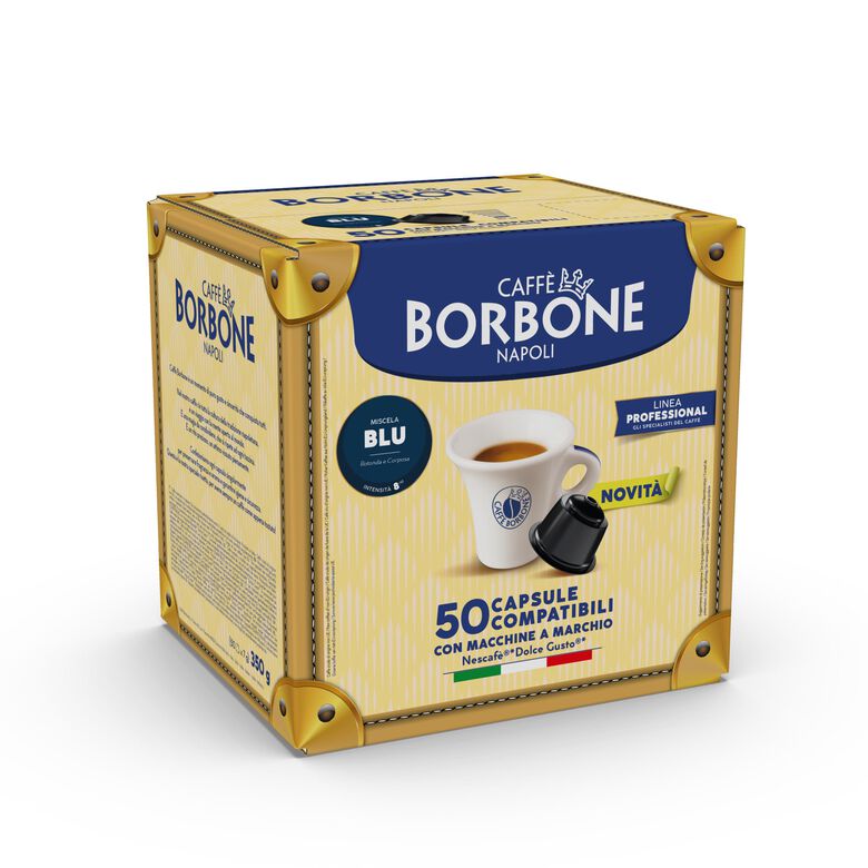 50 Borbone miscela Blu capsule compatibili Nescafè Dolce Gusto autoprotette