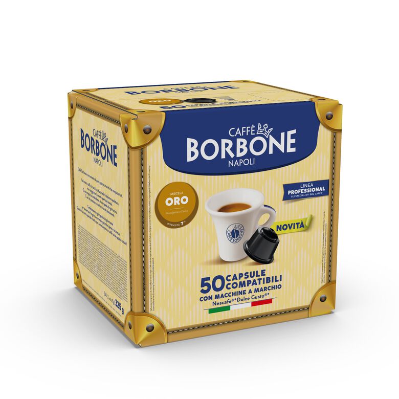 50 Borbone miscela Oro capsule compatibili Nescafè Dolce Gusto autoprotette