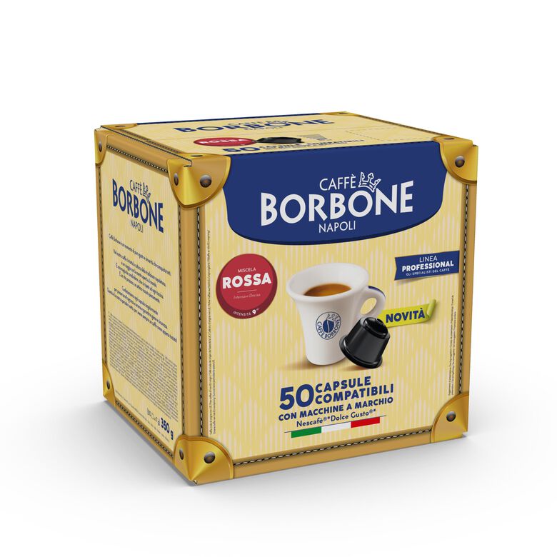 50 Borbone miscela Rossa capsule compatibili Nescafè Dolce Gusto autoprotette