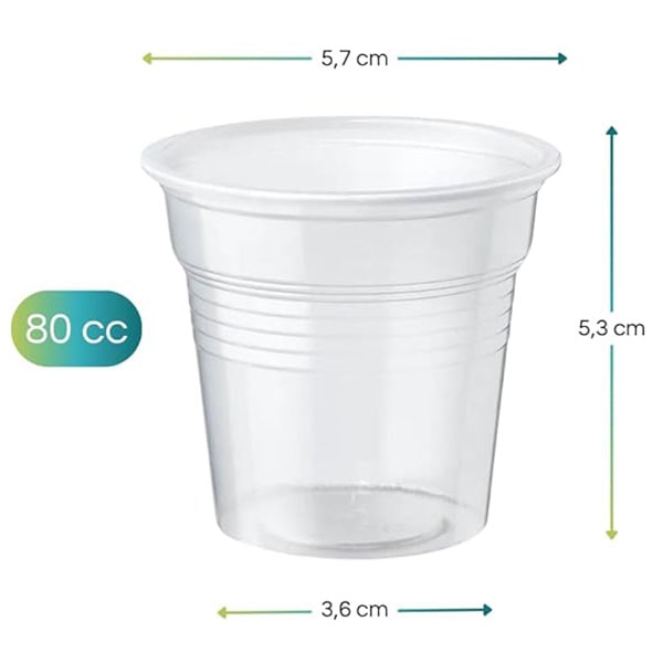Bicchierini in plastica per caffè spresso
