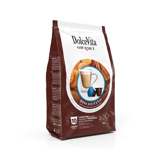 Capsule Biscottino Dolce Vita compatibili Nespresso