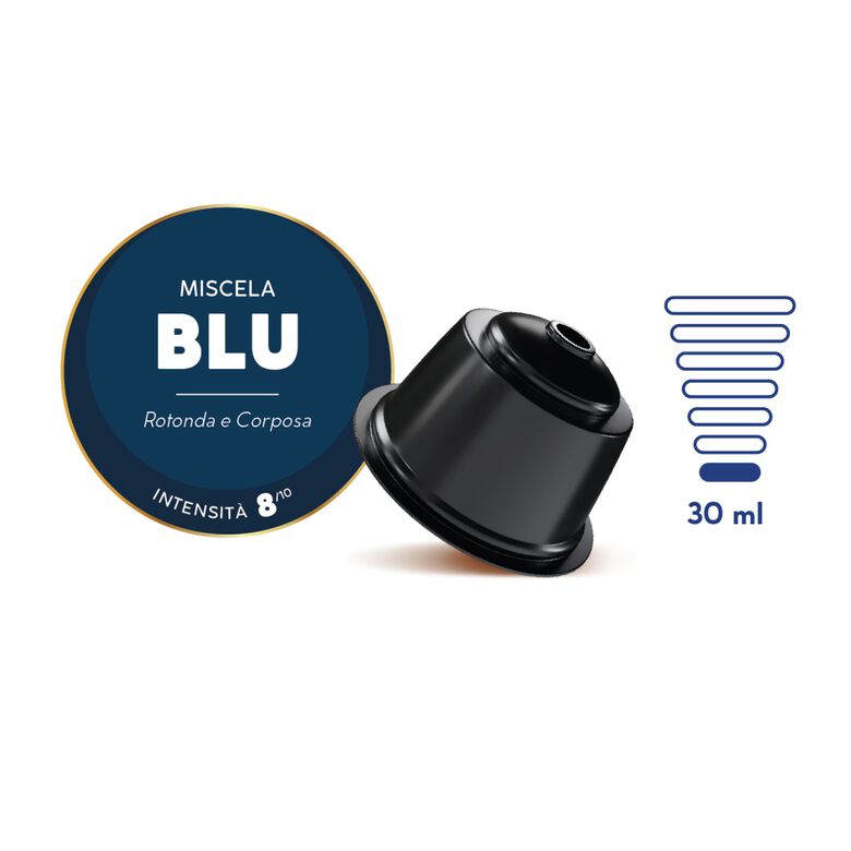 Capsule autoprotette Borbone miscela Blu compatibili Nescafè Dolce Gusto