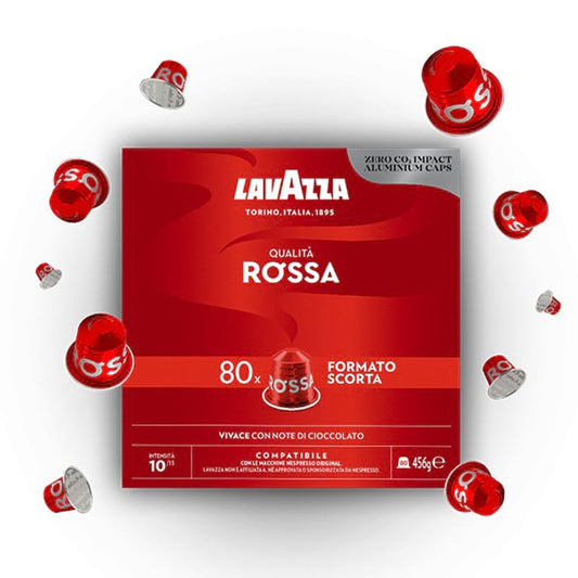 Lavazza Qualità Rossa capsule alluminio compatibili Nespresso