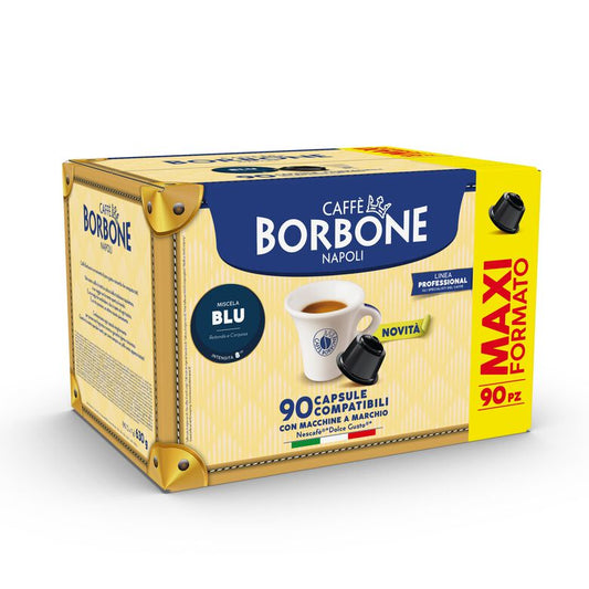90 Borbone miscela Blu capsule compatibili Nescafè Dolce Gusto autoprotette