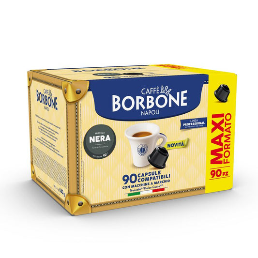 90 Borbone miscela Nera capsule compatibili Nescafè Dolce Gusto autoprotette
