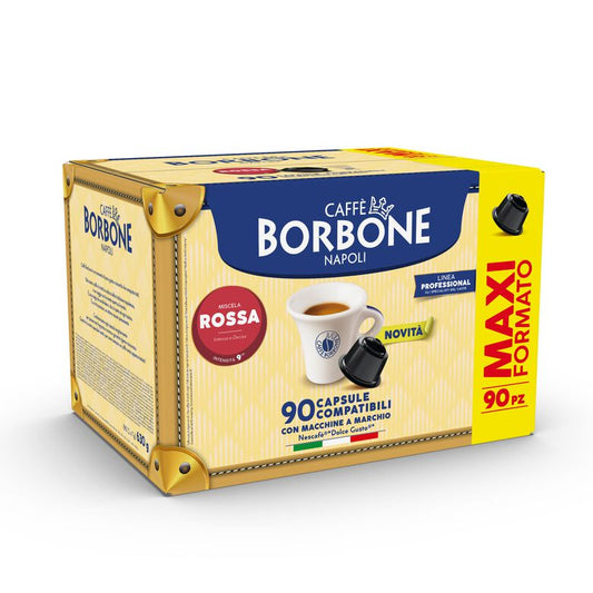 90 Borbone miscela Rossa capsule compatibili Nescafè Dolce Gusto autoprotette