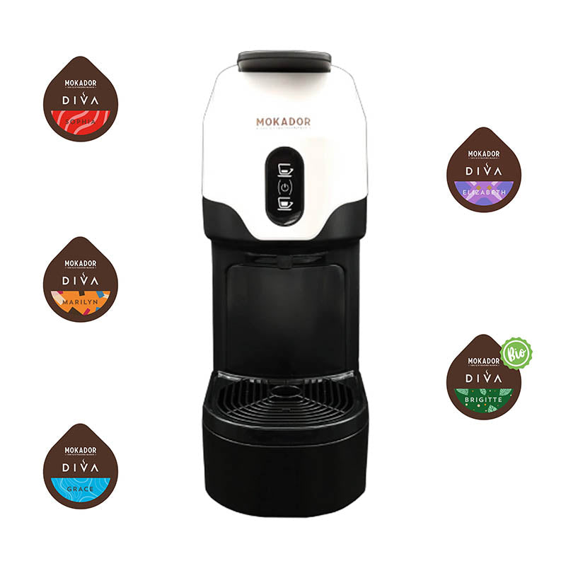Macchina da caffè Mokador Diva D1 Bianca