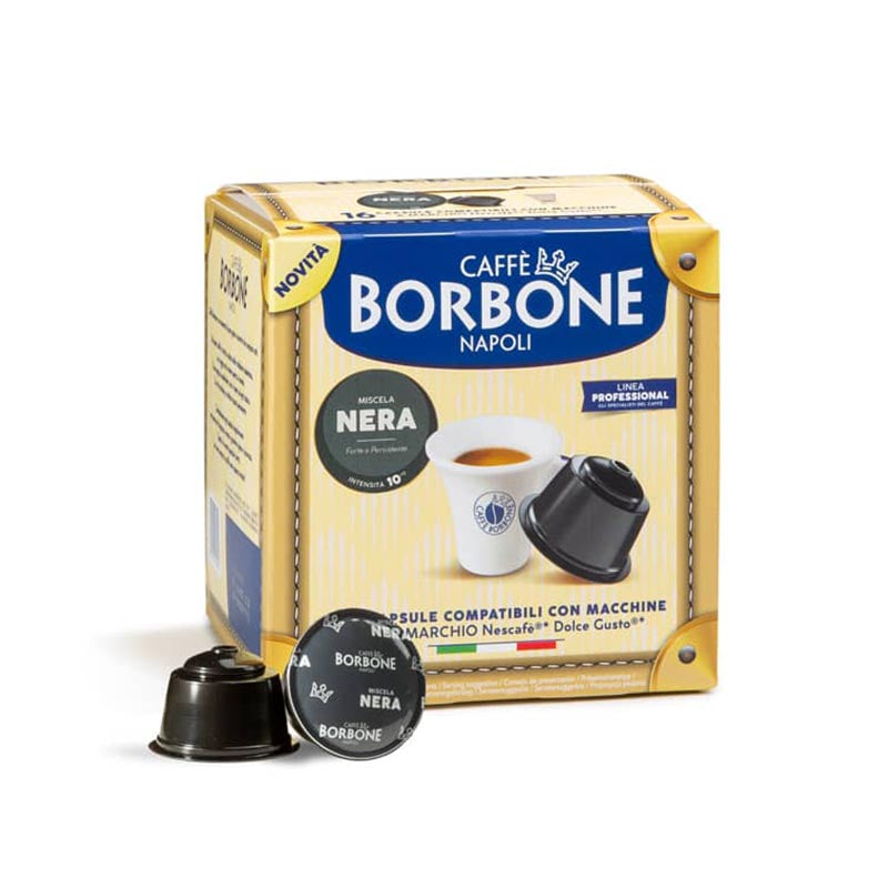 64 Borbone miscela Nera capsule compatibili Nescafè Dolce Gusto