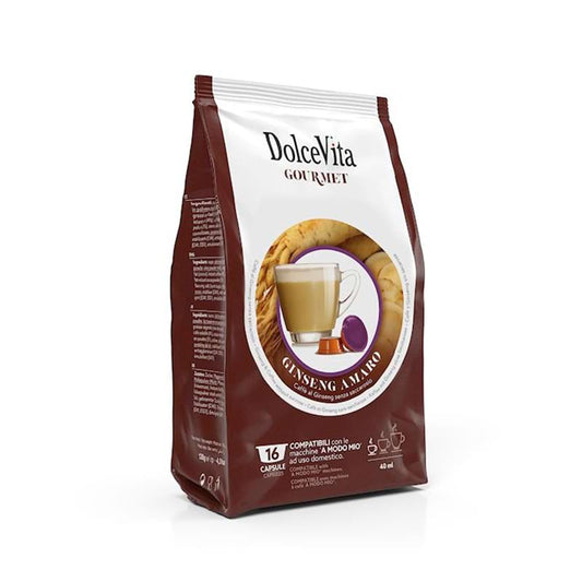 Capsule Ginseng Amaro Dolce Vita compatibili Lavazza a Modo Mio