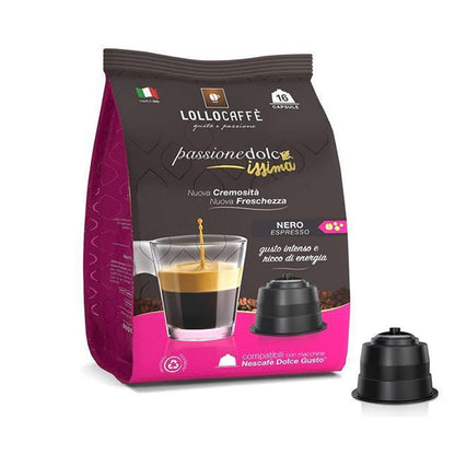 Capsule Lollo Nero compatibili Nescafè Dolce Gusto