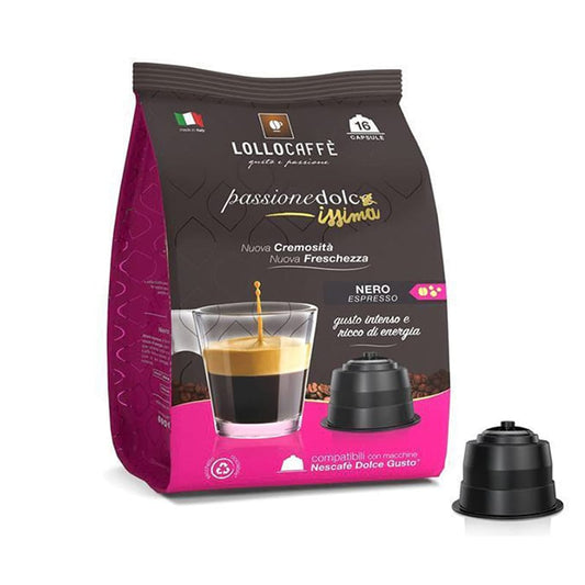 Capsule Lollo Nero compatibili Nescafè Dolce Gusto