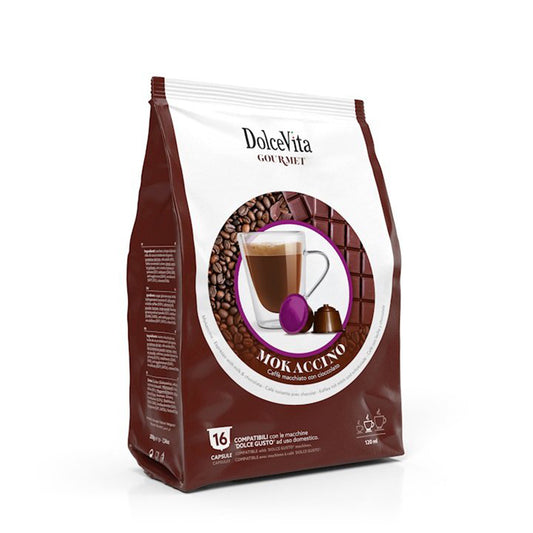Capsule Mokaccino Dolce Vita compatibili Nescafè Dolce Gusto