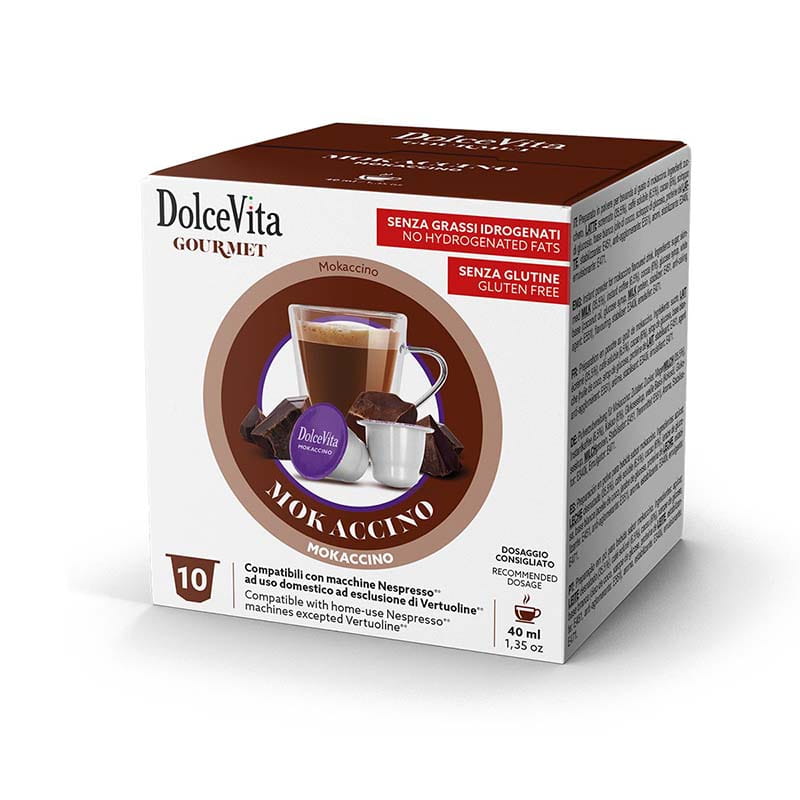 Capsule Mokaccino Dolce Vita compatibili Nespresso