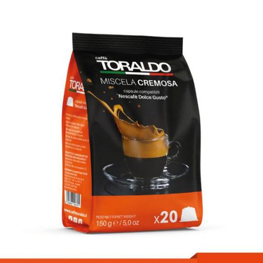 Capsule Toraldo miscela Cremosa compatibili Nescafè Dolce Gusto